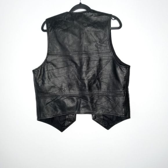 Wilsons leather black vest size small - Picture 6 of 6